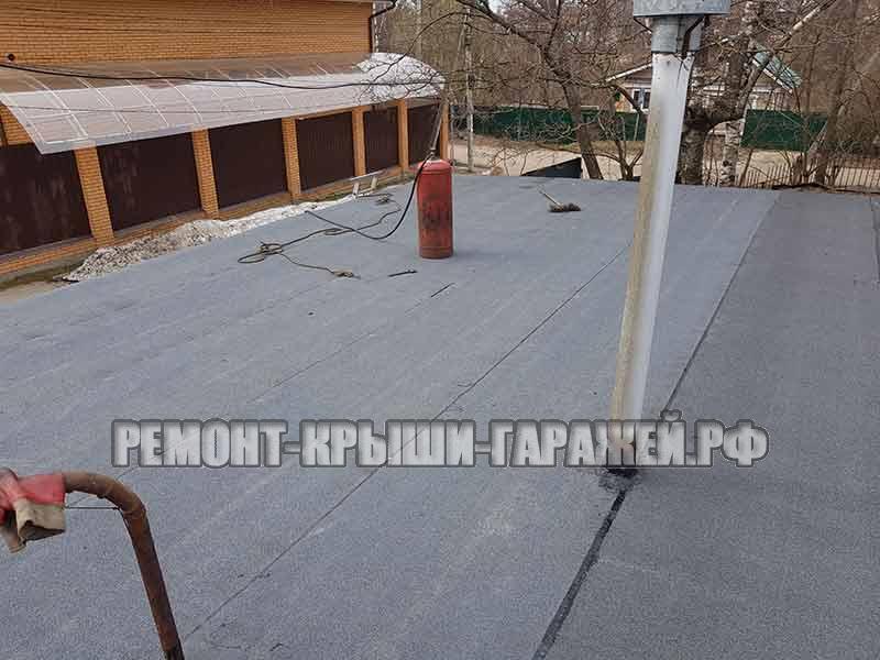ремонт кровли гаража